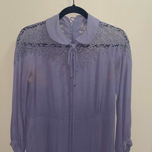 Antique Lace 1940's Shift Dress.